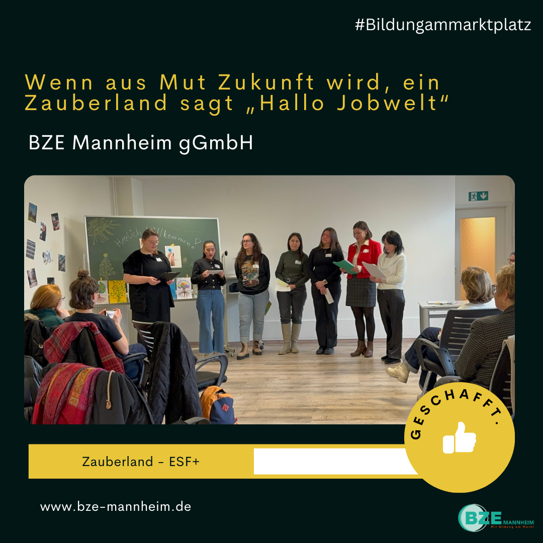 Wenn aus Mut Zukunft wird, ein Zauberland sagt „Hallo Jobwelt“