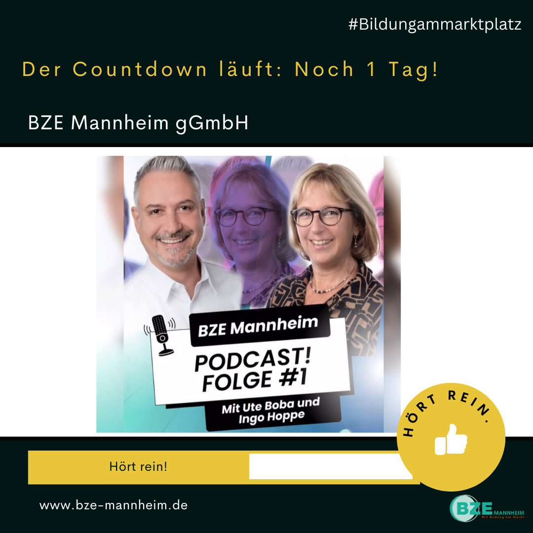 Der Countdown läuft: Noch 1 Tag!